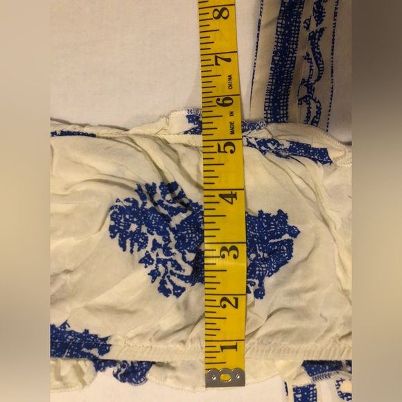 SheIn Curve leaf print, tie top with flowy pants, 3X - Picture 6 of 12